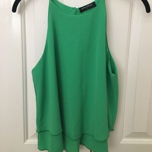 Julie Billiart high cut flowy tank top